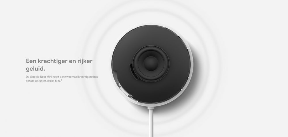 Google Nest Mini – Verbeterde slimme Google Home Mini speaker